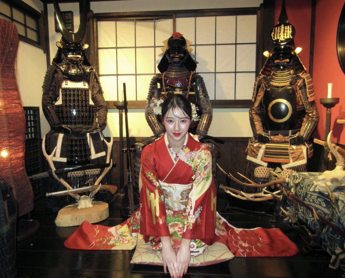 父の武士の部屋で。 ＃成人の日