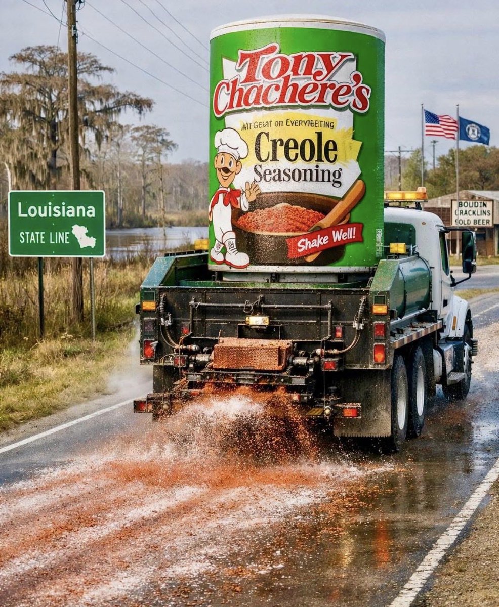 ChrisThomas_TX's tweet photo. Winter storm warning… ⚠️ 
No problem @LaTech https://t.co/samqGAJOzV