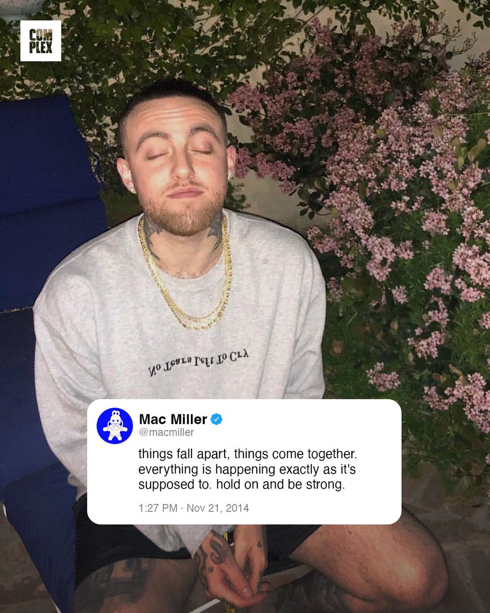 ComplexMusic's tweet image. wise words from Mac Miller 🕊️
