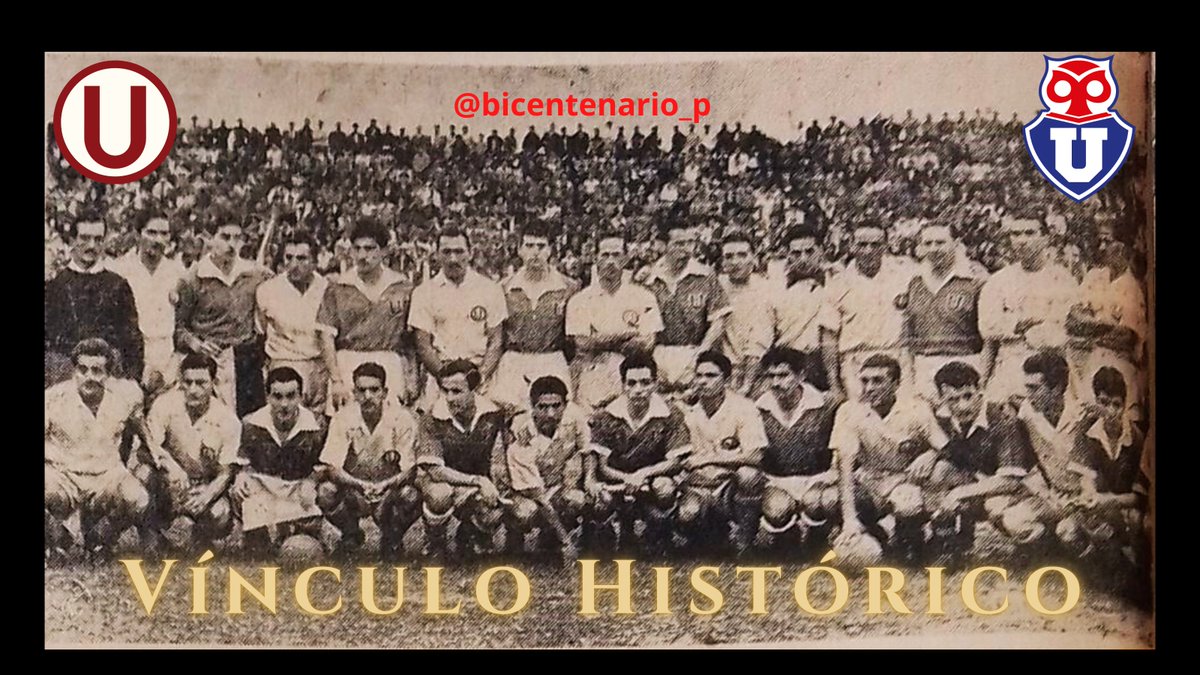 𝗨𝗻𝗶𝘃𝗲𝗿𝘀𝗶𝘁𝗮𝗿𝗶𝗼 𝘆 𝗹𝗮 𝗨𝗻𝗶𝘃𝗲𝗿𝘀𝗶𝗱𝗮𝗱 𝗱𝗲 𝗖𝗵𝗶𝗹𝗲: 𝘂𝗻 𝘃𝗶́𝗻𝗰𝘂𝗹𝗼 𝗵𝗶𝘀𝘁𝗼́𝗿𝗶𝗰𝗼

✅A propósito de la Noche Crema 2026 entre <a href="/Universitario/">Universitario</a>  y la <a href="/udechile/">Universidad de Chile</a> a jugarse mañana.

¿Sabías que antes de que la Universidad de Chile llegara a Lima para