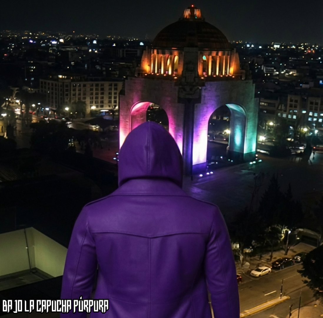 capuchapurpura's tweet photo. Las sombras de la CDMX ya tienen un vigilante...

Los criminales creen que son dueños de la noche hasta que se topan con el color púrpura. La limpieza ha comenzado.

Escucha los capítulos, entra en el link.

https://t.co/W1QaatOiTy

#CDMX #BajoLaCapuchaPurpura #Vigilante https://t.co/rRd2Gp9gOw