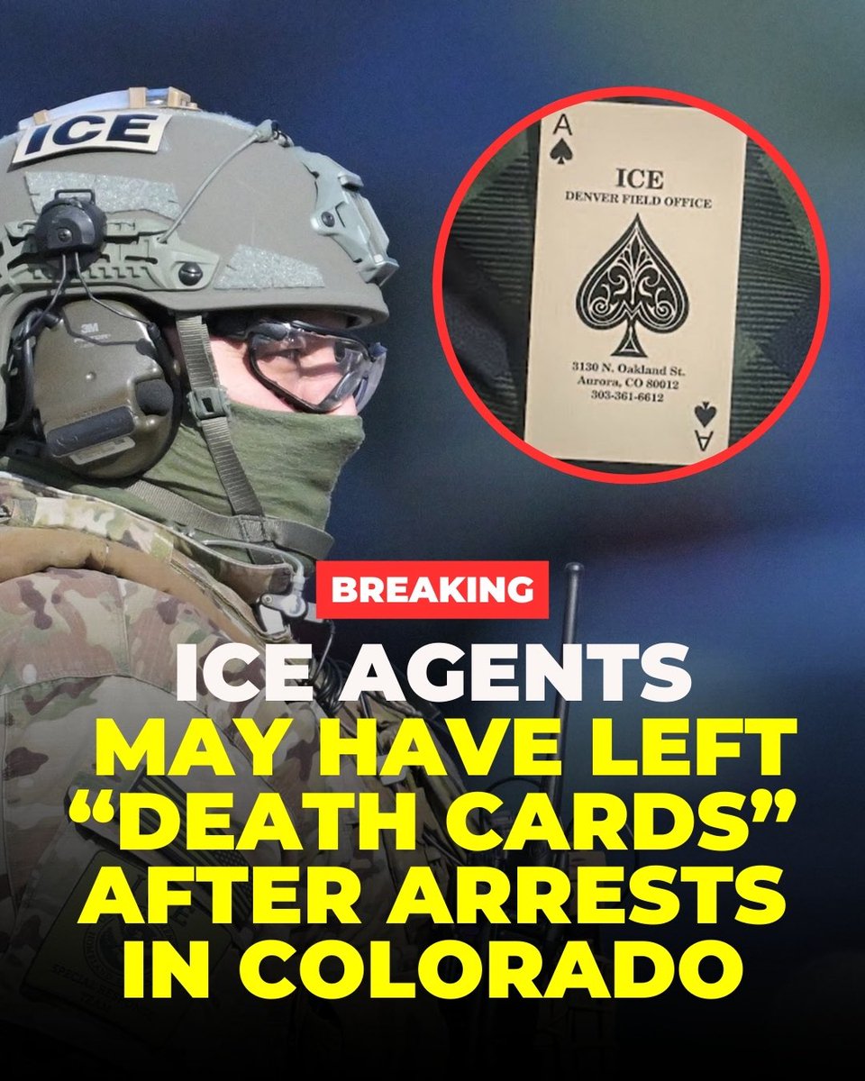 This is disgusting on so many levels. Families of those arrested by ICE near Vail say agents left behind branded “death cards” after arrests, a racist intimidation tactic, according to advocates and community leaders.

Our communities deserve better, and we await the results of