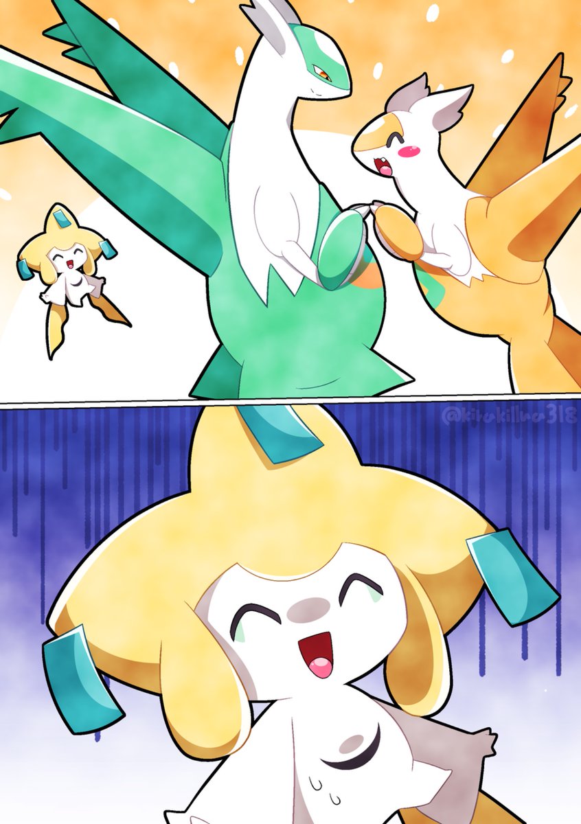 ちなみにこのジラーチの本体は真実の目の方です👁️ #ポケモンイラスト