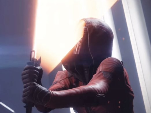 Baels lightsaber clips through his helmet in one frame???😭