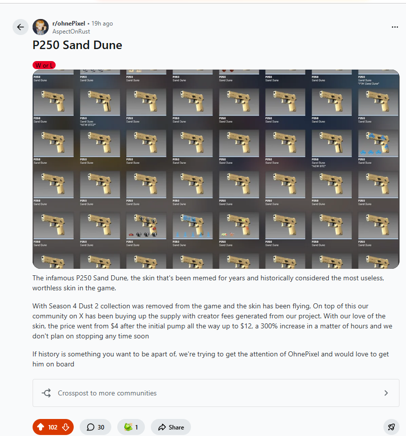 DevyOnChain's tweet image. GREAT NEWS!

We are at 100 upvotes on the OhnePixel subreddit being one of the top posts of the week, the chances of us getting a reaction is extremely high so i'm hoping we can get something there as well

Lots in store, day #2 of the coin and we're looking so strong