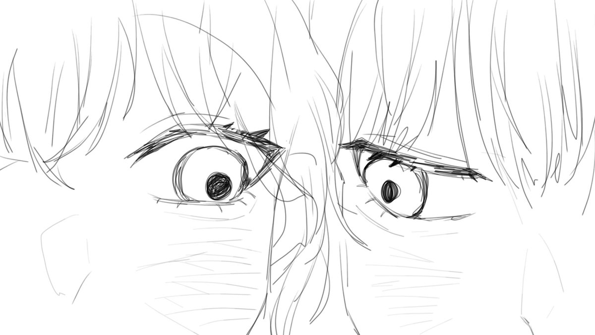 #stay_4live 
전에 그렸던 러프가 남아있길래
아마 눈을 예쁘게 그릴 자신이 없어서 버렸던 듯