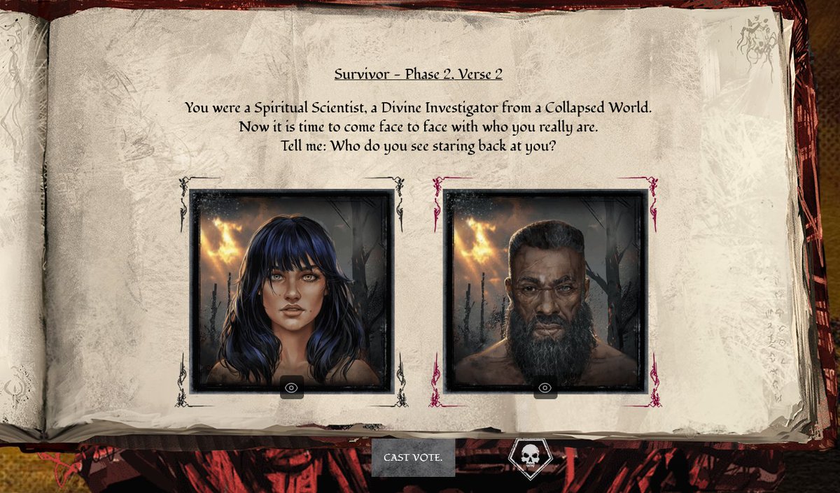 RuinousCat's tweet photo. @DeadbyDaylight Your website design is terrible for the survivor picks. I could not tell that there was more beneath the first two. Now I can't vote for who I would have if I saw them all. I assume this has happened to other people, just as another person said. So voting is skewed now... https://t.co/VpiXZ7pQqg