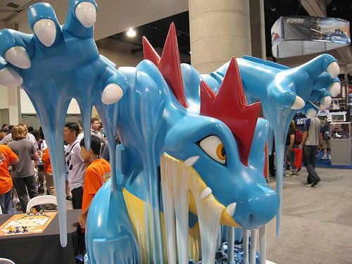 this feraligatr statue is so cool