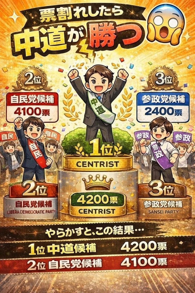 著作権フリーです

改変もご自由に

中道改革連合政権は絶対に阻止しましょう