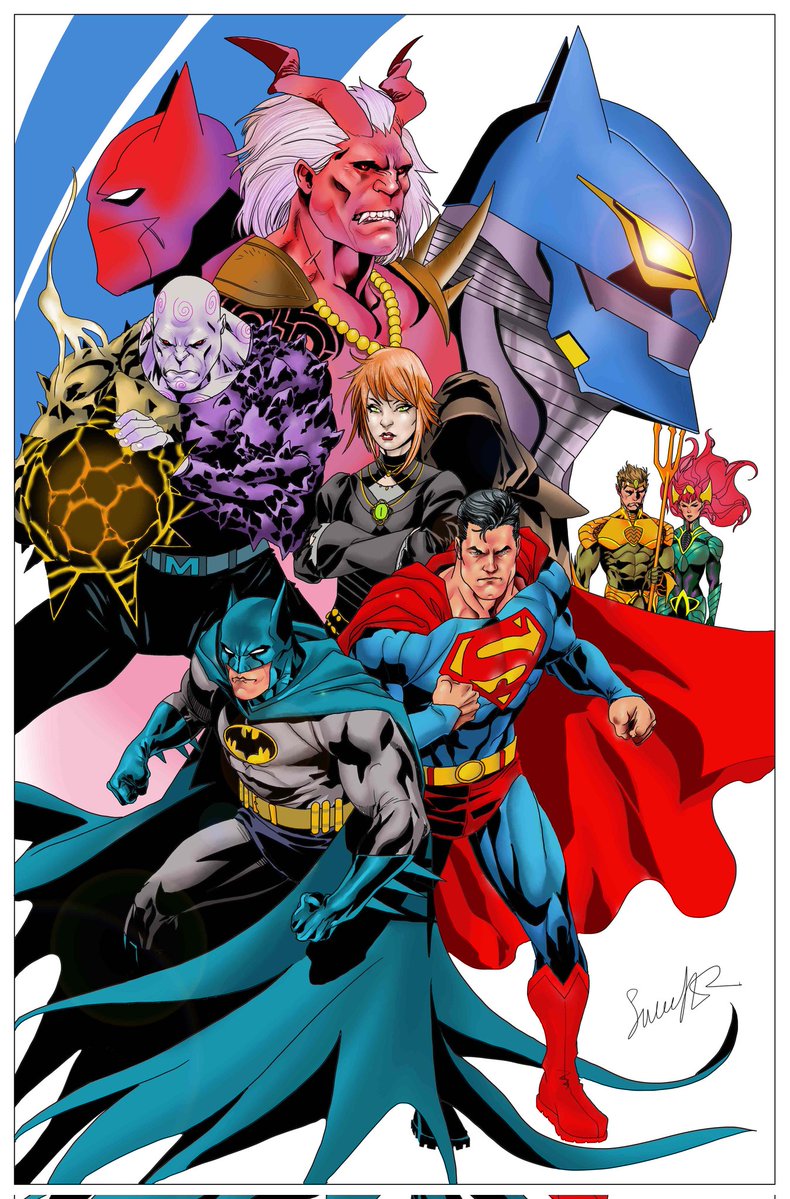 Aquaman and Mera on the variant cover to WORLD'S FINEST #50 Anniversary Issue by <a href="/SalvadorLarroca/">Salvador Larroca</a>!