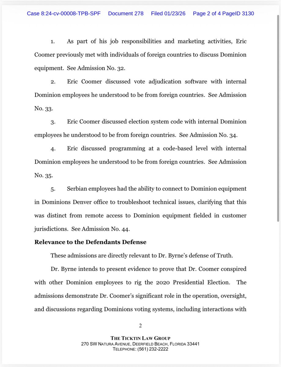 Joeoltmann's tweet image. Breaking 🚨🚨Free Tina Peters! 

Coomer admitted he was working with foreigners and they had full access to code for Dominion Voting Systems DENVER office! Charge @GovofCO weasel @pweiser @JenaGriswold with Treason!! 

5 years these scumbags defamed and persecuted with impunity.…