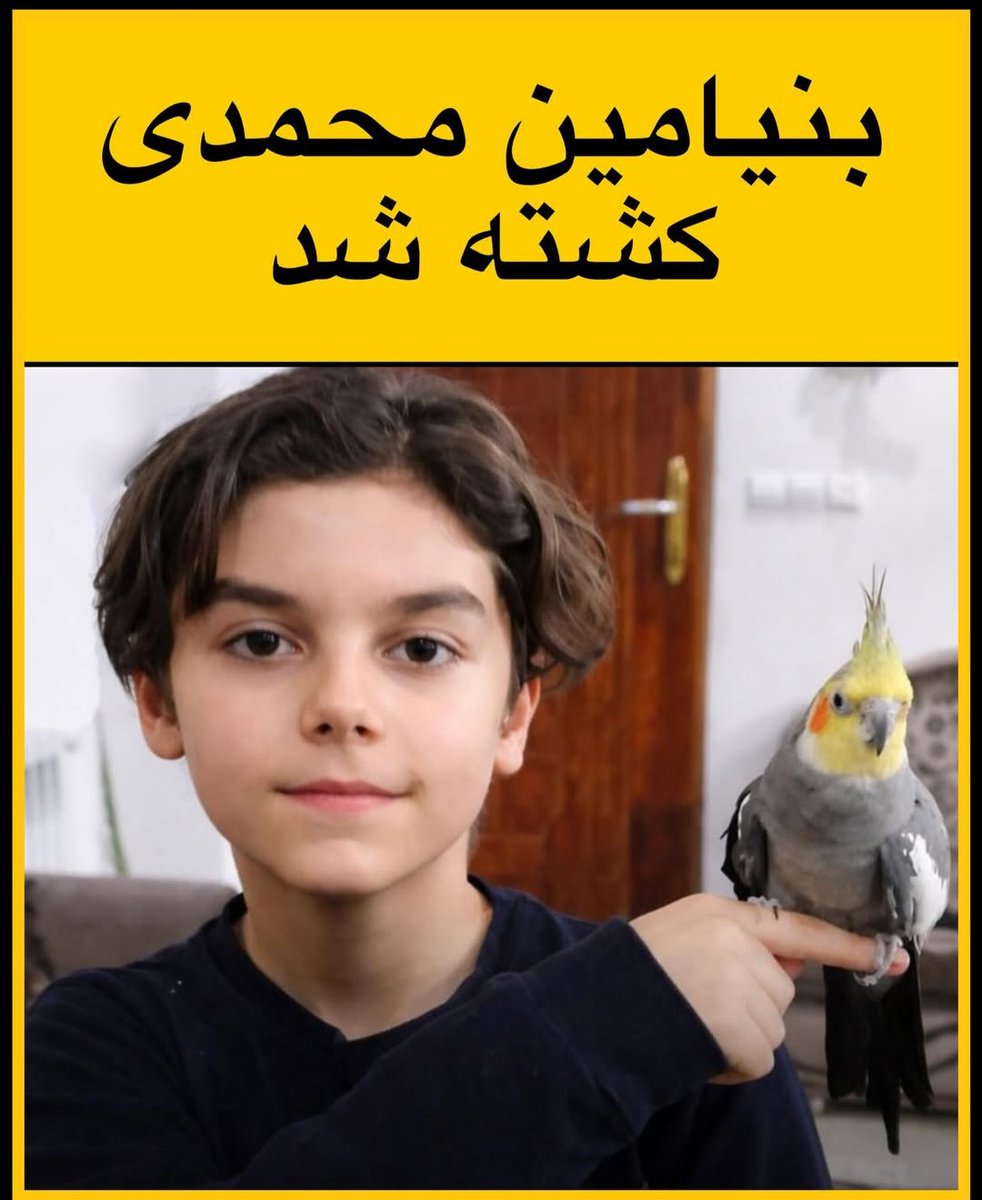Mousavi1355's tweet image. The Islamic Republic regime killed this child and dozens of other children, yet the world is only watching in silence.
#بنیامین_محمدی #IranMassacre #IranRevoIution2026