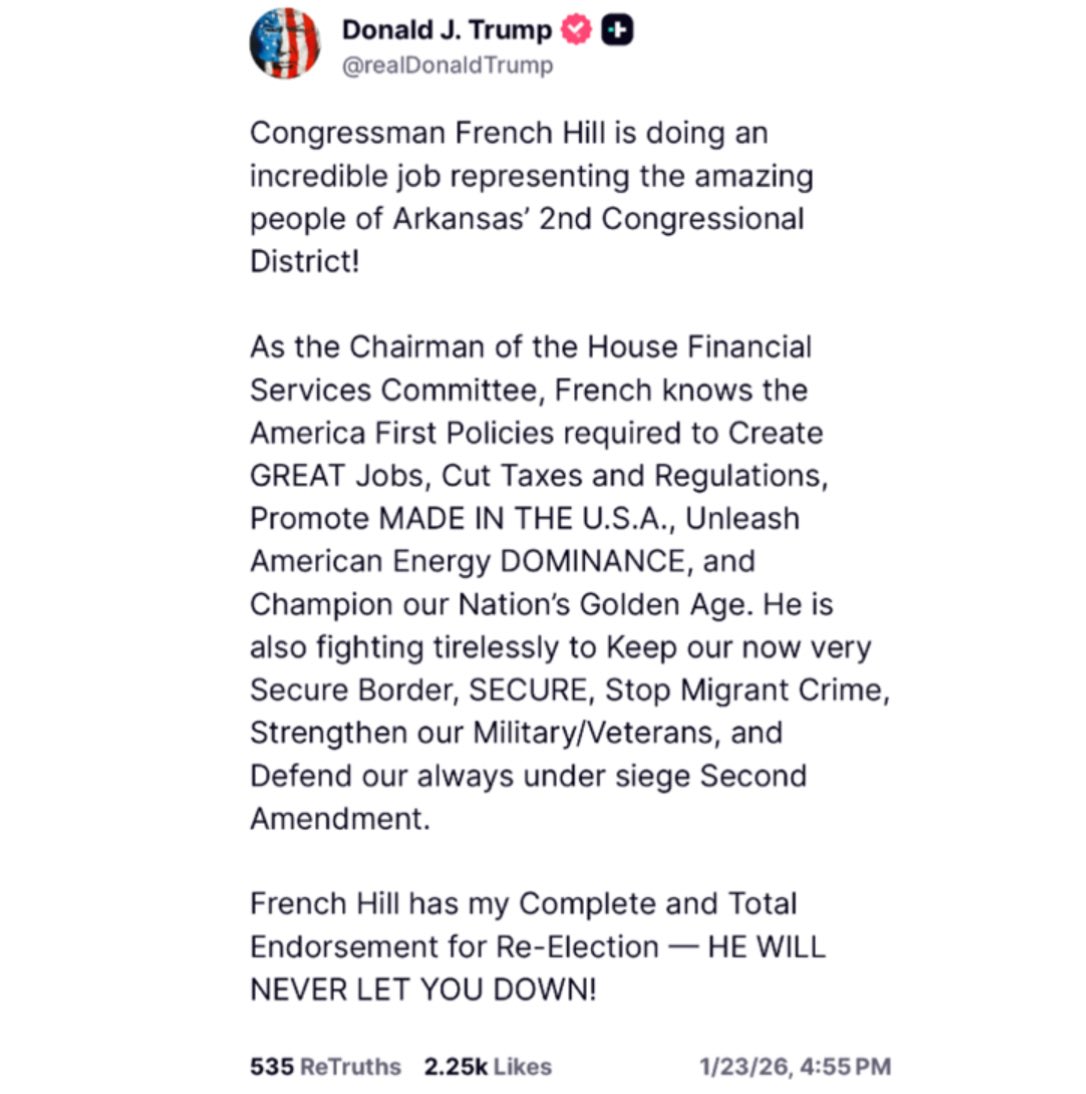 French Hill tweet media