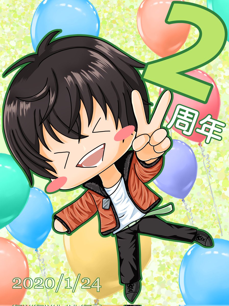 aibyzk's tweet photo. ㊗️2周年おめでとうございます🎉

私が若葉さんを知ったのが去年の今頃だったので、配信見始めて1年になります
これからも配信楽しみにしてます☺
#陽ノ下アートワークス https://t.co/0bJFZAJaDu