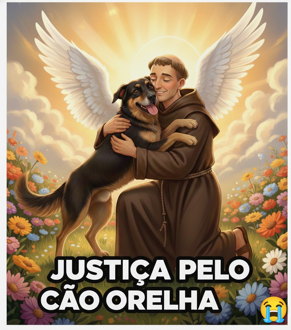 Sabemos que Orelha está agora na eternidade, livre da dor e sofrimento que causaram a ele.
Mas nós vamos continuar lutando pra que os covardes assassinos sejam punidos.
Orelha tem voz sim, nós vamos gritar por ele, e por todos os outros.
#JustiçaPorOrelha