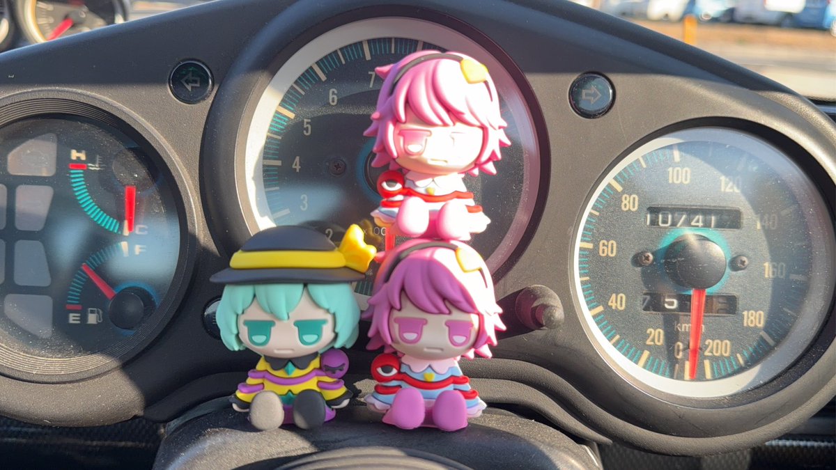 朝イチから⑨の4連単　結果は白こいし引けました✌️特に白こいし欲しかったしヨシ    あと通常版どおするよこれ家にもこいし、さとり×3 あるんだぜ(T ^ T)