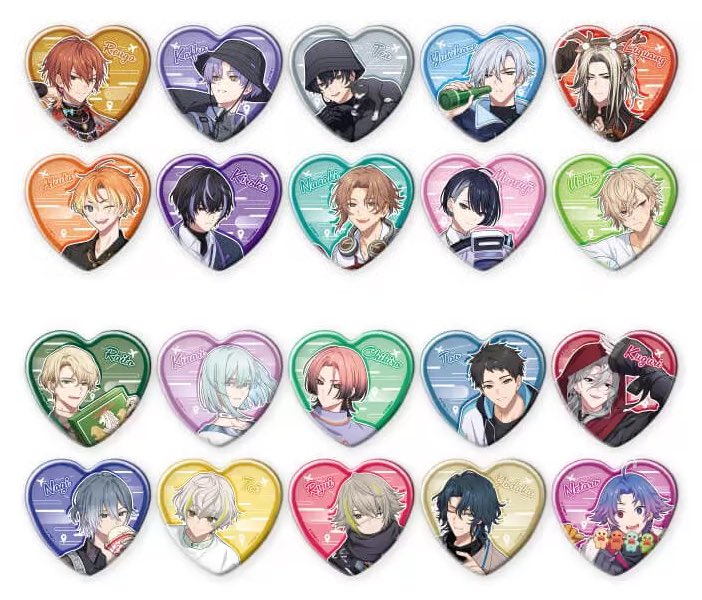 with sweets エリヤ 缶バッジ eeo store で予約受付中！ ハート型缶バッジ『18TRIP』 (公式イラスト