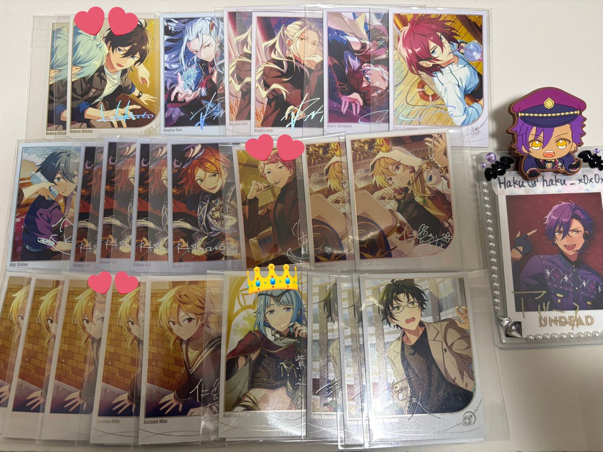 交換】あんスタ 中国 招募 ポラロイド 譲✧北斗 凪砂 茨 ニキ ひなた