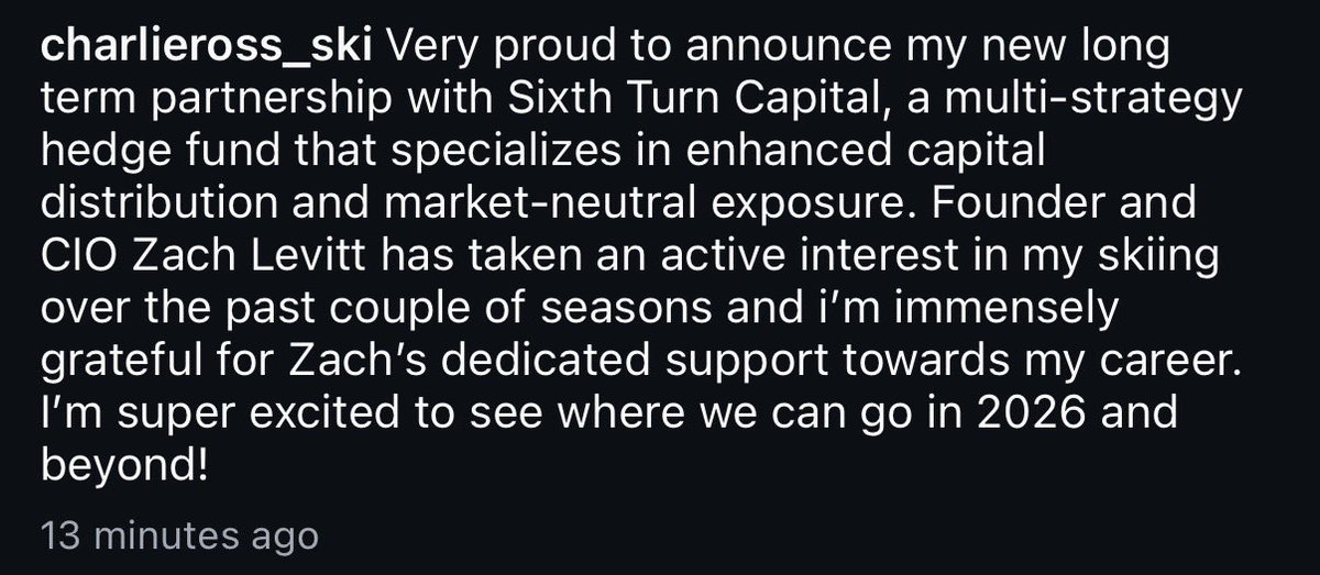 SixthTurnCap's tweet photo. Sixth Turn Capital is happy to announce its multi year sponsorship of professional waterskier Charlie Ross. 

Charlie Ross posted the following photos on instagram along with the following caption: https://t.co/nDiNH6TdVn