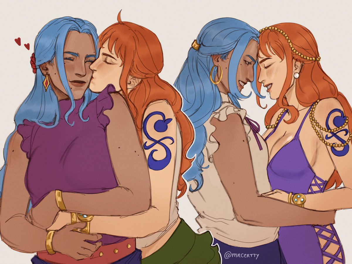 Mrcertty_'s tweet image. #namivivi #ONEPIECE #fanart
