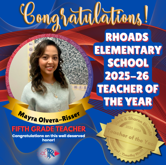 RESRocketsKaty's tweet photo. 🎉CONGRATULATIONS to our 2025-26 Teacher of the Year: Mrs. Mayra Olvera-Risser!📷 Thank you for everything you do for Rhoads Elementary! #RhoadsRockets📷#KatyISD https://t.co/SxYeAN9WdQ