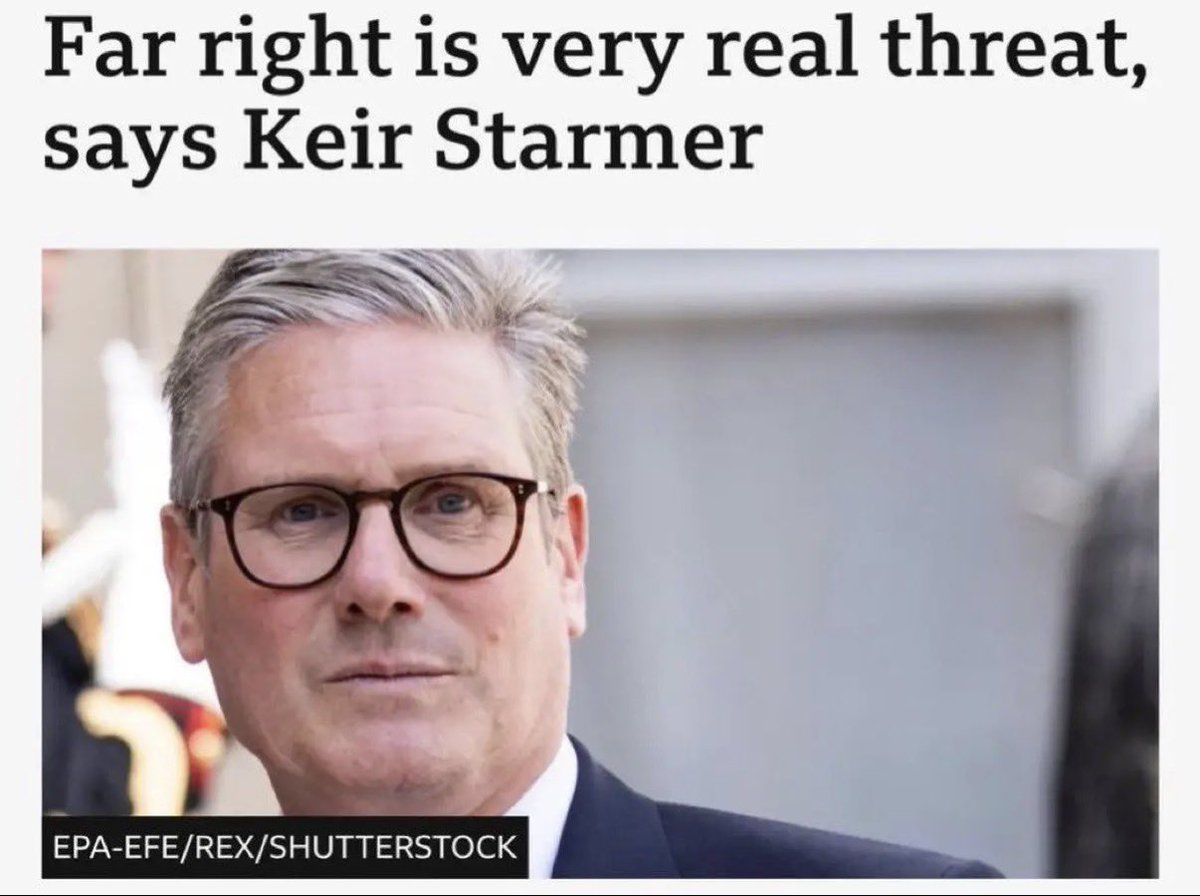 NotFarLeftAtAll's tweet image. The 'far-right' aren't stabbing kids.

The 'far-right' don't roam our streets with machetes.

The 'far-right' aren't 90% of MI5's terror list.

The 'far-right' don't blow up concerts.

The 'far-right' aren't grooming white girls.

The 'far-right' doesn't exist...