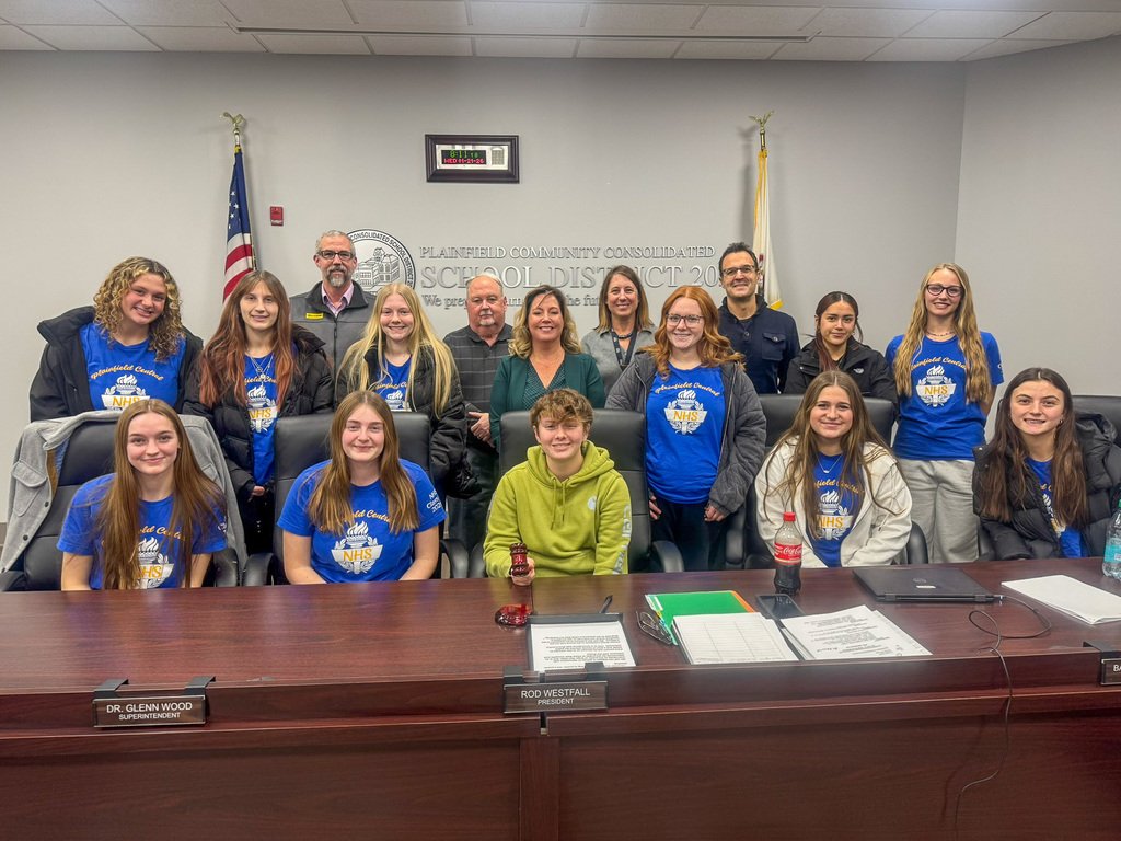 PHSCCADMIN's tweet image. Thank you to the members of the Plainfield High School-Central Campus National Honor Society for coming to the January 21 Board of Education meeting. We always enjoy seeing students' faces! #202proud