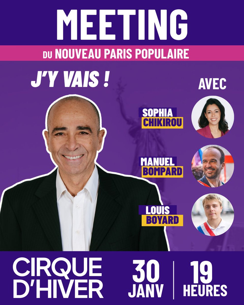 RTimsit's tweet image. Dati, le gouvernement, le PS de Grégoire, imposent à coup de 49.3 l’un des pires budgets. 

Nous refusons d’abandonner Paris à ces politiques délétères.

Pour gagner Paris et le 19e, 

👉rdv le 30 janvier au Cirque d’Hiver, avec @chikirouparis, Manuel Bompard, Louis Boyard