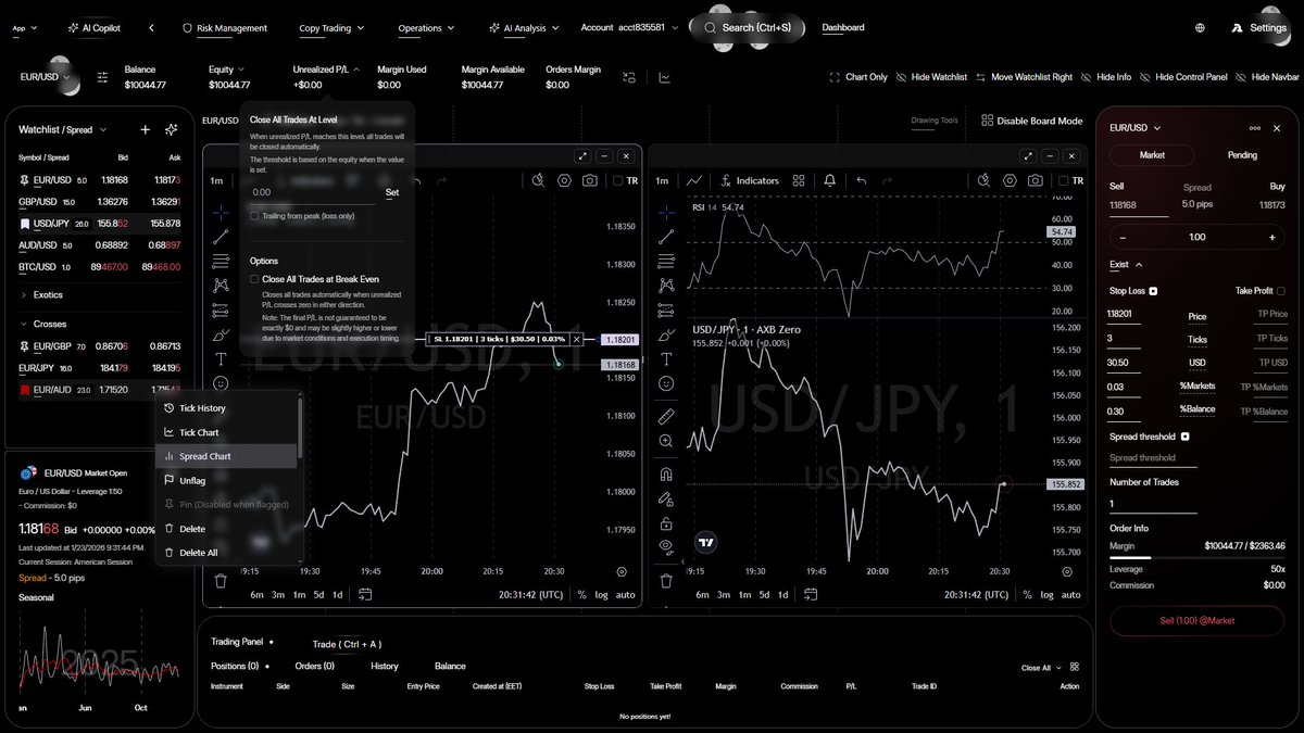 userepla's tweet image. Which prop firm / Broker would you like to see the platform on?