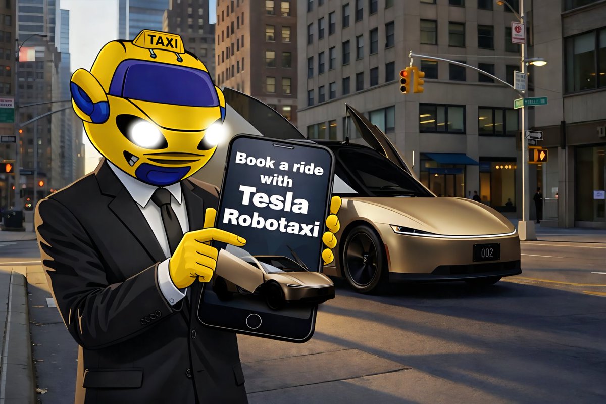 <a href="/CryptoEmpressX/">ℂ𝕣𝕪𝕡𝕥𝕠𝔼𝕞𝕡𝕣𝕖𝕤𝕤🤍</a> Hi empress! 👋 
What are your thoughts on Tesla Robotaxi $TAXI ?