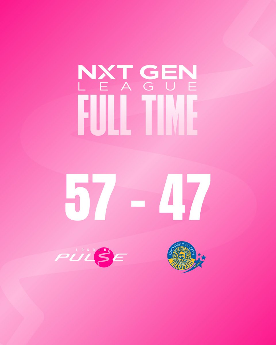 PulsePathway's tweet photo. First win on the board 🎉 

All 12 out on court and a convincing win. Thank you @TeamBathNetball for a fantastic first NXT Gen game. 

See you next week 💗 https://t.co/6zVjmDS9w8