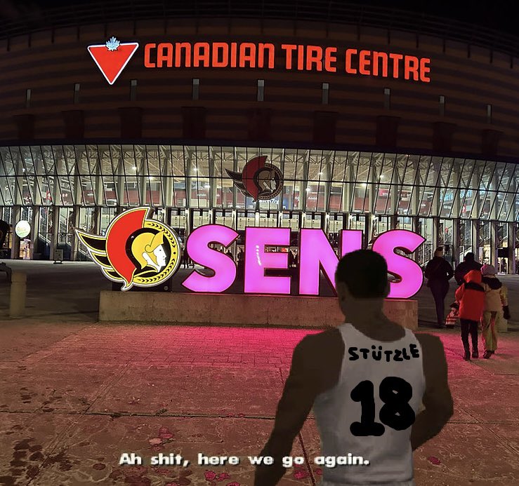 Walking into CTC tomorrow night in -30℃ to watch the Sens play one of the best teams in the league with their season on the line after blowing 3 leads in a week