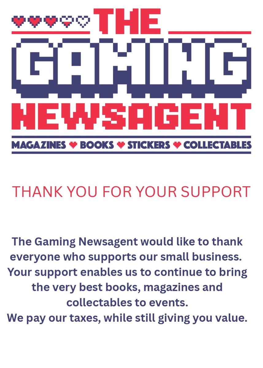 GamingNewsagent's tweet photo. YOU ASKED, WE LISTENED.

HELLO CARDIFF!

We are delighted to announce that we will be heading to Wales for the very first time.

With the best retro gaming mags and books in the business, not to mention a great array of collectables, we are your ultimate go-to for print media. https://t.co/rcXOQgYB8P