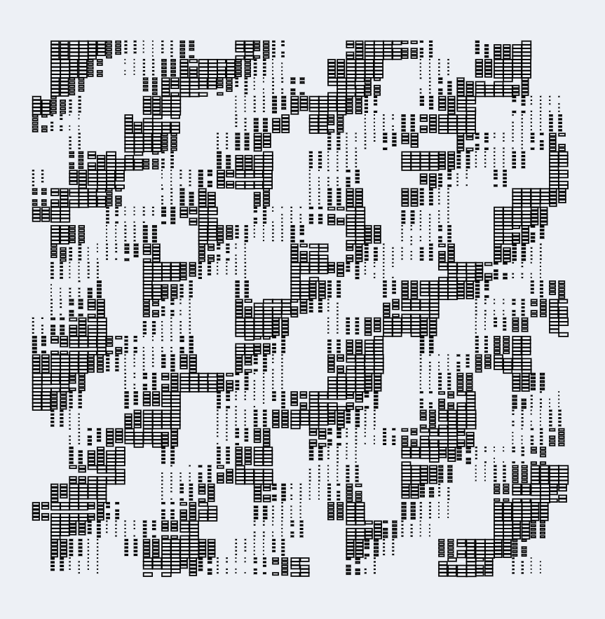 V4wEnko's tweet photo. "Fragmented Cell" 
#3, #4, #5
https://t.co/b4nWGl8Pa5

co-created by @zacharyhendel and @MazerTSH on @editart_xyz 

enlarging Genuary2026 prompt JAN. 22 "Pen plotter ready." #genuary #genuary22 #genuary2026
*Press "s" on desktop keyboard to save SVG file for plotter https://t.co/lEC7ch48hN