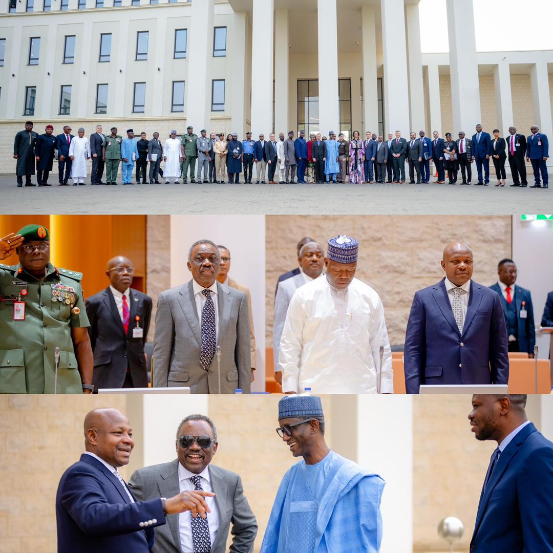 abdullahayofel's tweet photo. US-Nigeria Working Group Concludes Strategic Security Session in Abuja ❤️🔥

Nigeria reaffirms its strategic commitment to defeating banditry, terrorism and strengthening national security through deeper collaboration with the United States, as the National Security Adviser (NSA), Mallam Nuhu Ribadu, hosted a high-level U.S. delegation led by Allison Hooker for a strategic security parley.

The meeting, attended by His Excellency Lateef K K Are, Nigerian Ambassador to the US, Service Chiefs and Heads of the Intelligence Community, notably CDS, COAS, CAS, CDI, CNS, IGP, DG-DSS, DG NIA,  underscored the growing effectiveness and professionalism of Nigeria’s intelligence and security architecture in advancing regional and internal stability. 

The discussions focused on enhancing the fight against insurgency, strengthening community protection mechanisms and consolidating intelligence cooperation between both nations.

Both delegations agreed on the importance of sustaining and deepening bilateral ties, particularly through leveraging U.S. support in key areas such as defence articles, capacity building and training, intelligence sharing, counter-terrorism financing measures, and mutual legal assistance. 

Special emphasis was also placed on bolstering protection for vulnerable communities, including Christian communities in Northern Nigeria as part of Nigeria’s broader commitment to inclusive national security.

Observers note that the strengthened U.S.–Nigeria partnership will impact confidence in Nigeria’s defence capacities and its leadership in peace and stability in the region.
