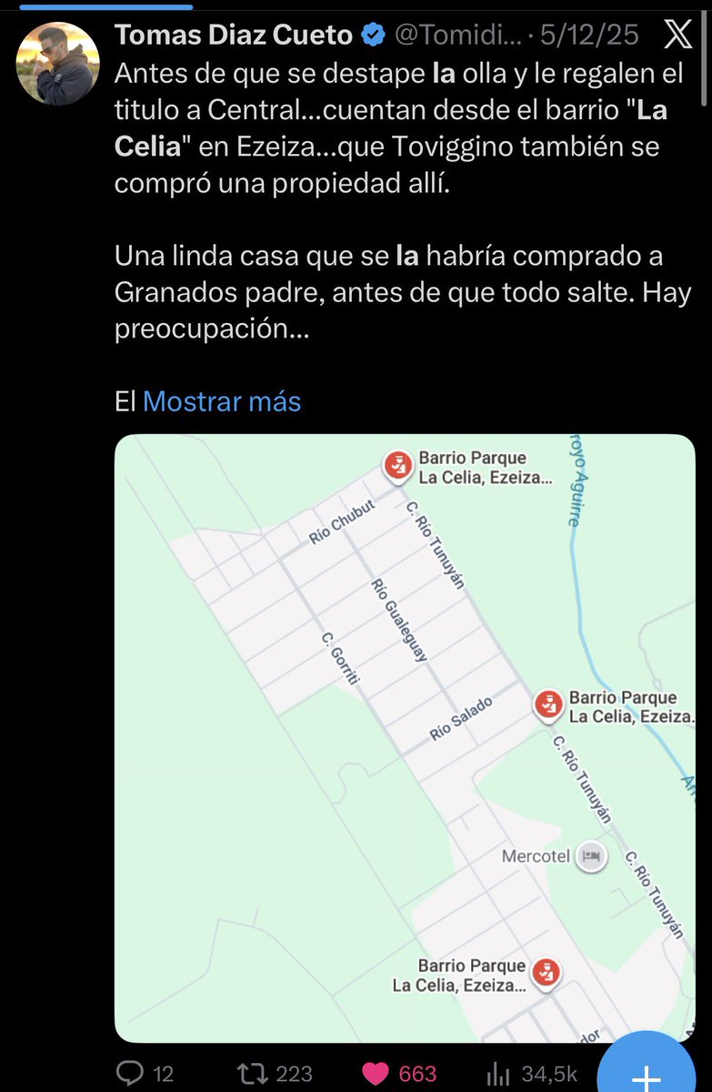 Hace más de un mes publiqué esto. Pero no me dieron bola. El famoso “se los dije”.

Tapia/Toviggino/Granados… ¿se acuerdan de la foto de Gebel en el Mangrullo? Mismo día de vuelo de un helicóptero de la quinta de Toviggino a Ezeiza.
