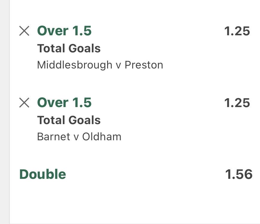 TotalGoal79's tweet image. 📝 Over 1.5 Goals ⚽️⚽️

⏰ Saturday lunchtime 

🏦 1.56 💰

❤️ Please Retweet ❤️

#inplay #bet365 #prematch #goals #williamhill #cornertips
