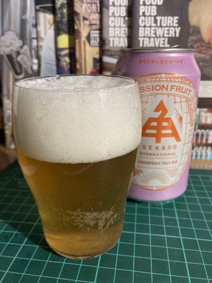0910hideaki's tweet photo. #伊勢角屋麦酒
#PassionfruitPaleAle
#fruitPaleAle
@伊勢角屋麦酒 https://t.co/W7B8emPrfx