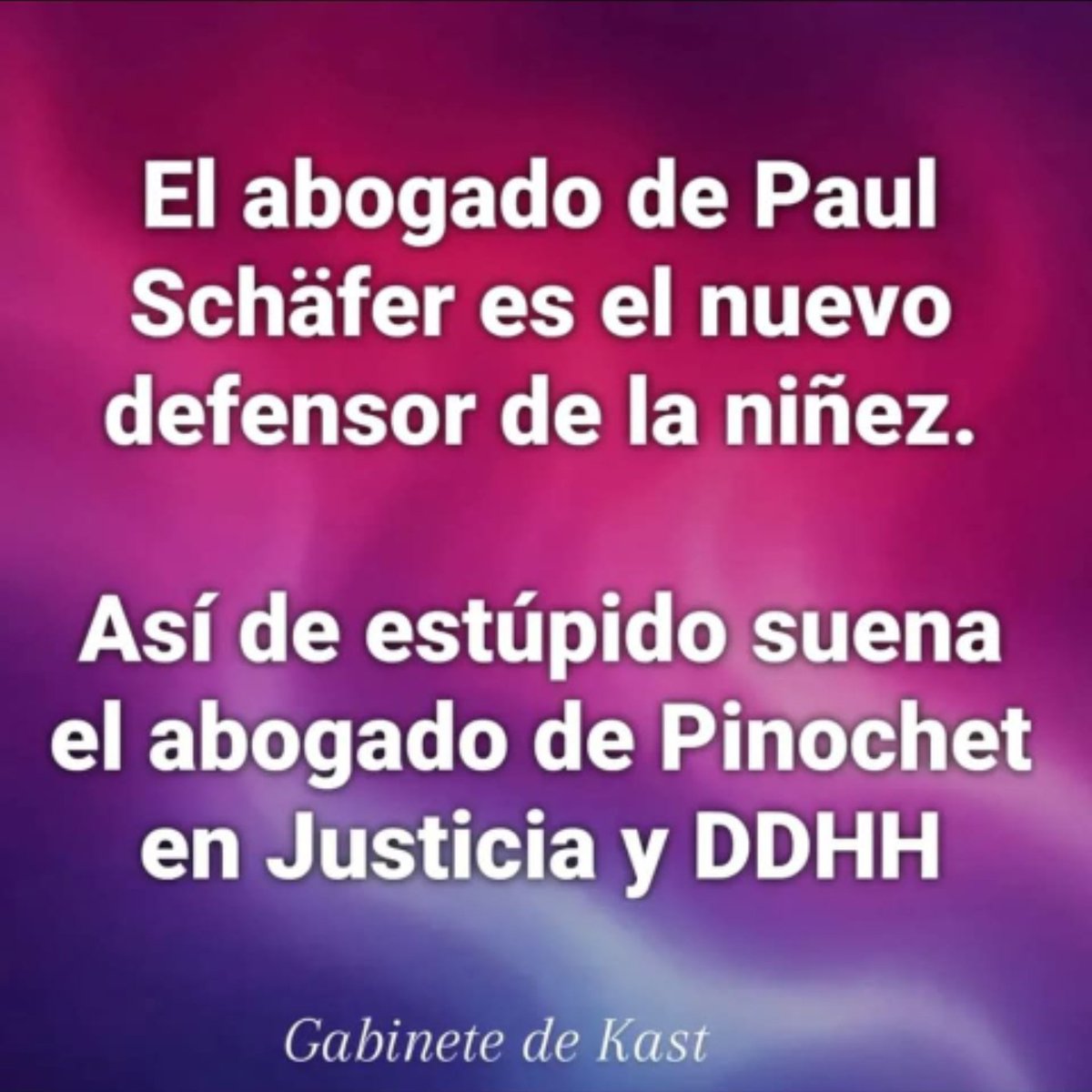 Así no más con el gabinete del terror del Róbalo..!!