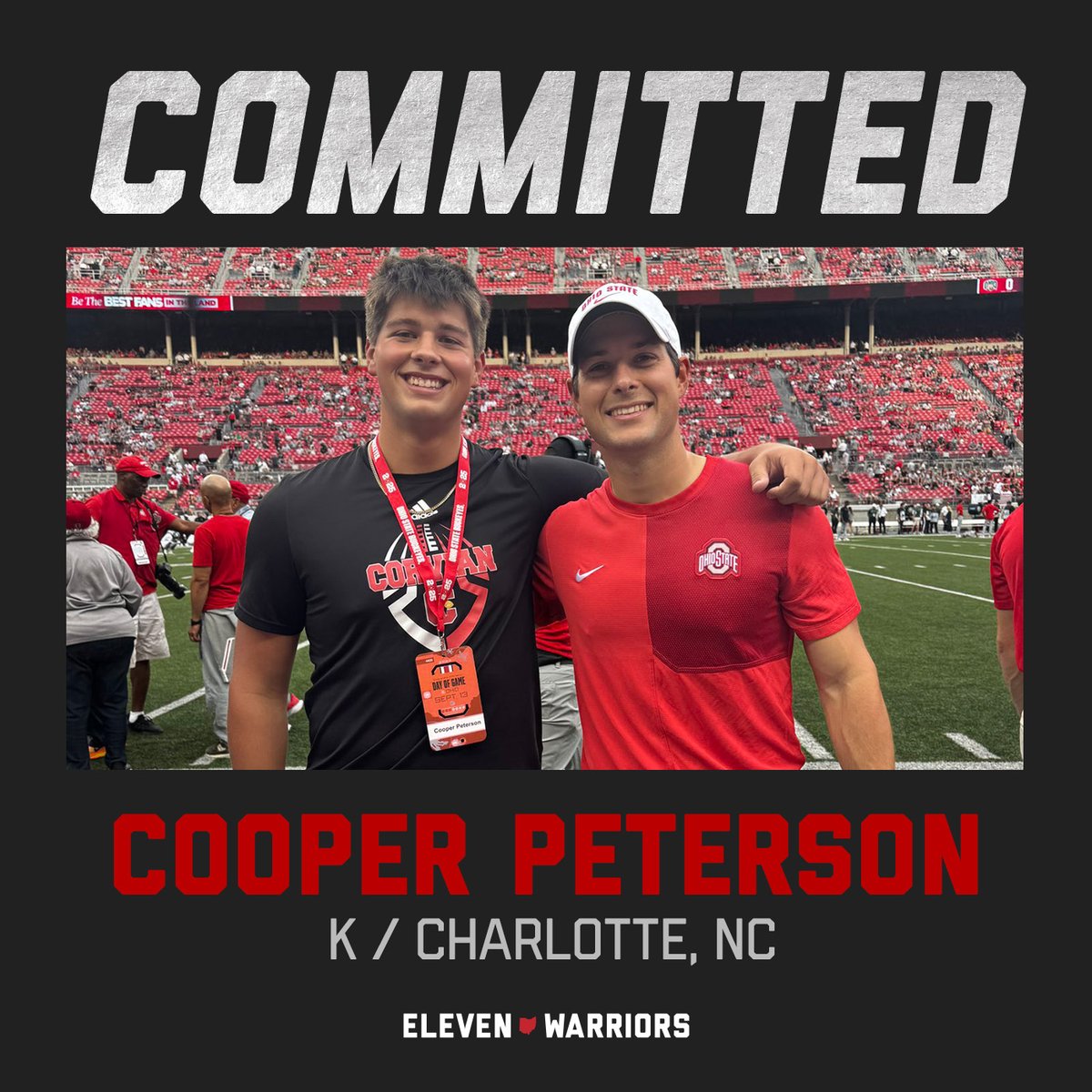 #BOOM Ohio State lands a commitment from 2026 kicker Cooper Peterson.
elevenwarriors.com/ohio-state-foo…