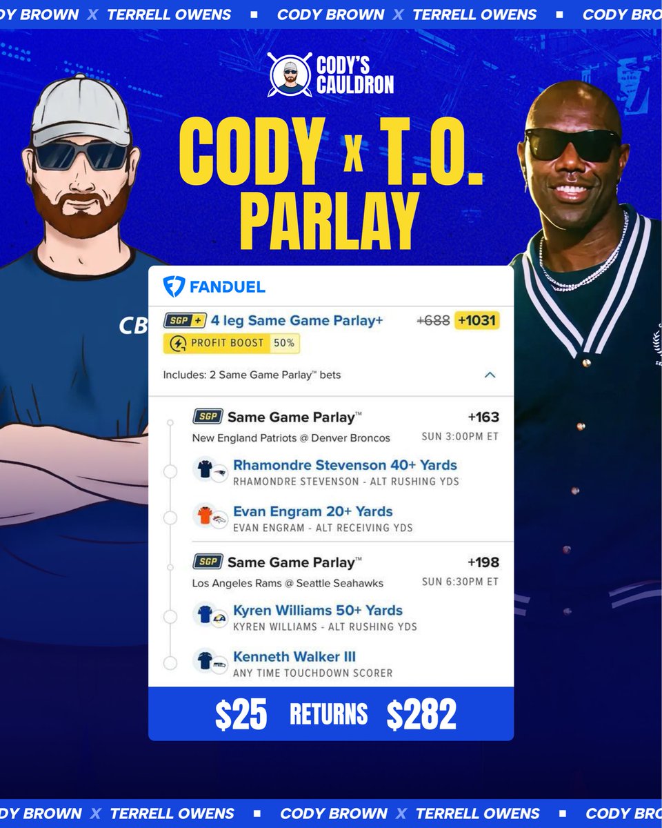 Cody Brown Bets tweet media