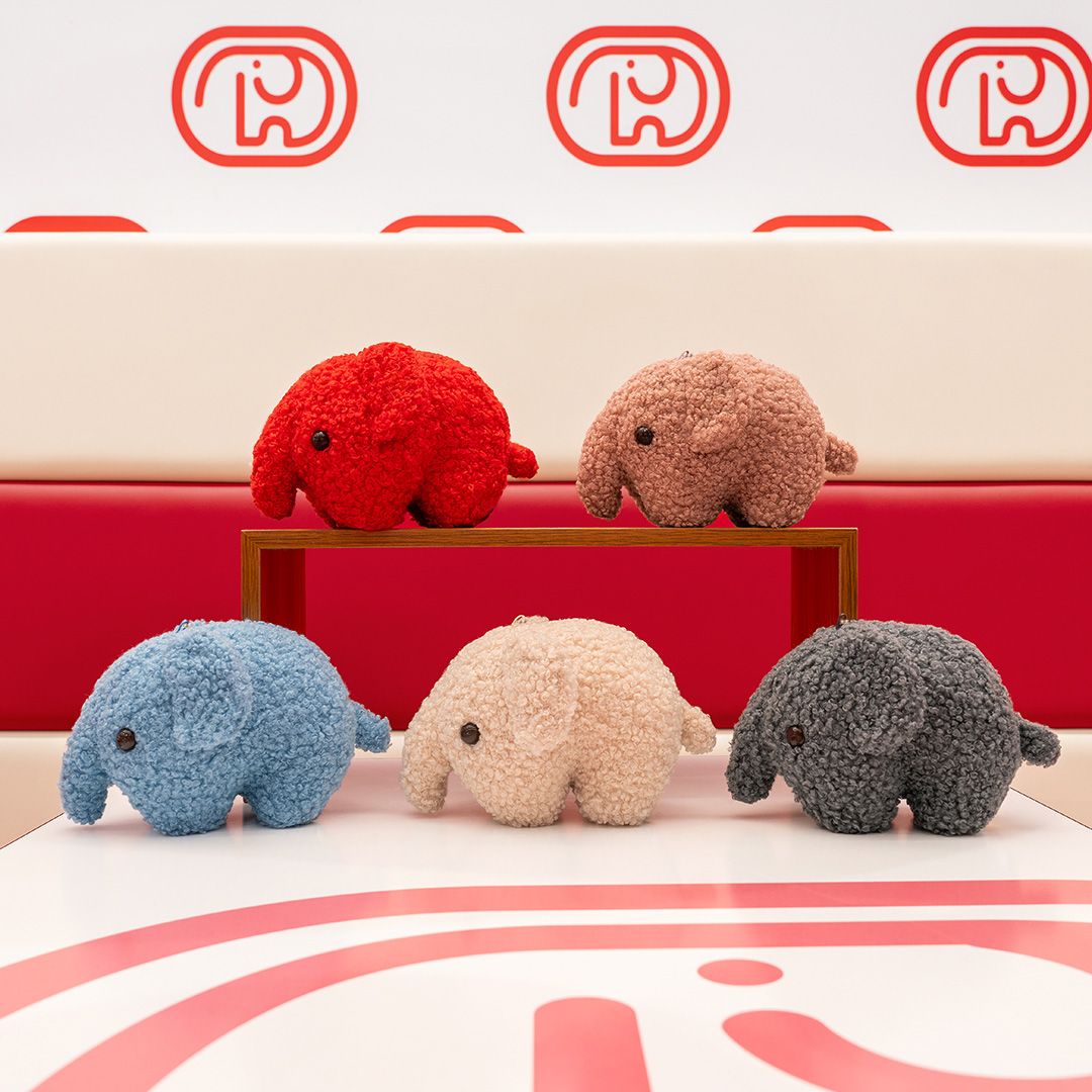 【新品】ドムドムハンバーガー　タイトーくじ　とってもおおきなぬいぐるみ 前回大好評！限定カラーのどむぞうくん＆人気バーガーぬいぐるみが登場