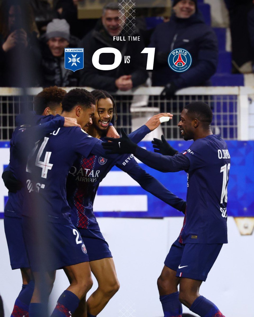 ✅ Three points in Auxerre!

#AJAPSG I <a href="/Ligue1_ENG/">Ligue 1 English</a>