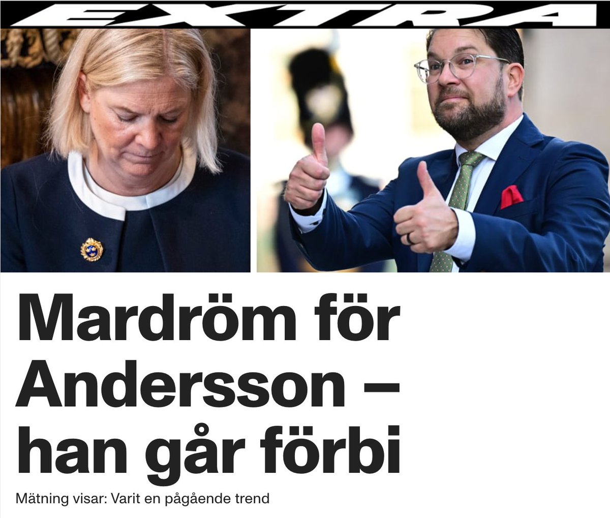 Ännu har inte EN enda socialdemokrat delat nyheten om förtroenderaset för Magdalena Andersson, så vi hjälper till. 😍
