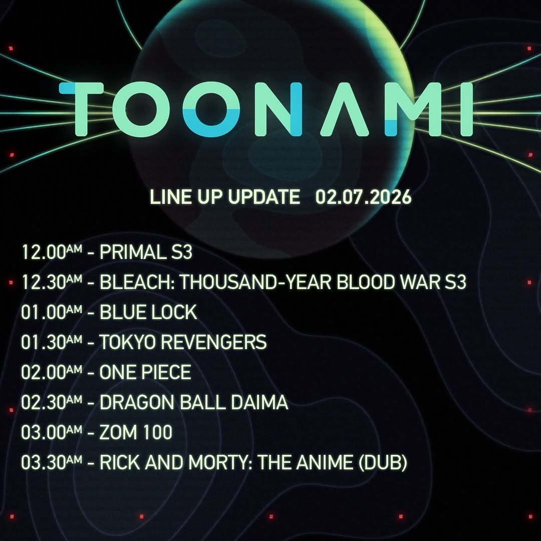 CNschedules's tweet image. Toonami's got two new shows: Blue Lock and Tokyo Revengers premiere February 7 at 1:00a.