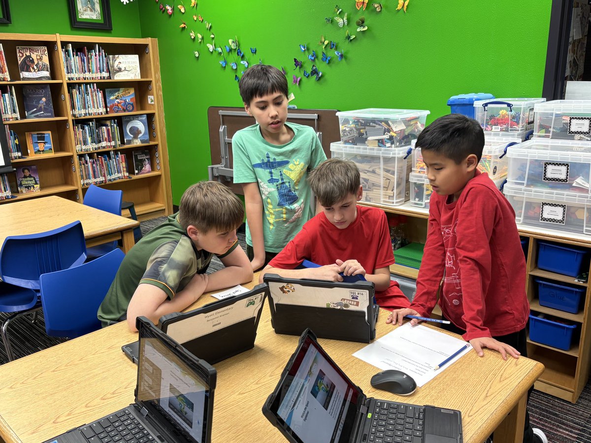 Wyatt Elementary Library tweet media