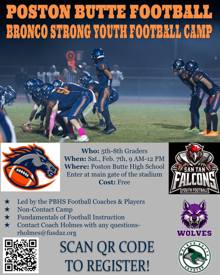 Poston Butte Bronco Football tweet media