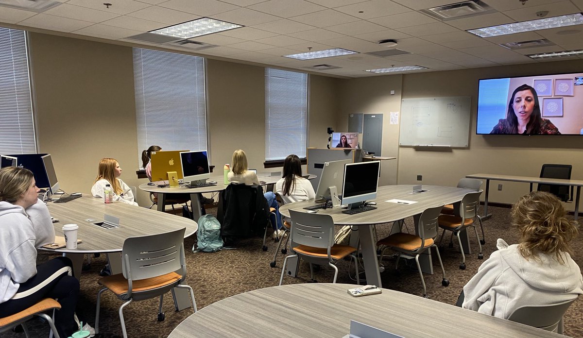 Always love having ⁦<a href="/SaMcKenzie123/">Sandy McKenzie</a>⁩ as a guest speaker for my social media and PR class—so many great insights. Thanks, Sandy! #PRCM3280