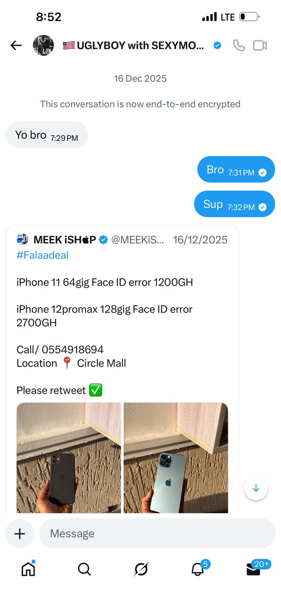 Ebi, today I found out that bro has blocked me for no reason. Eeii.