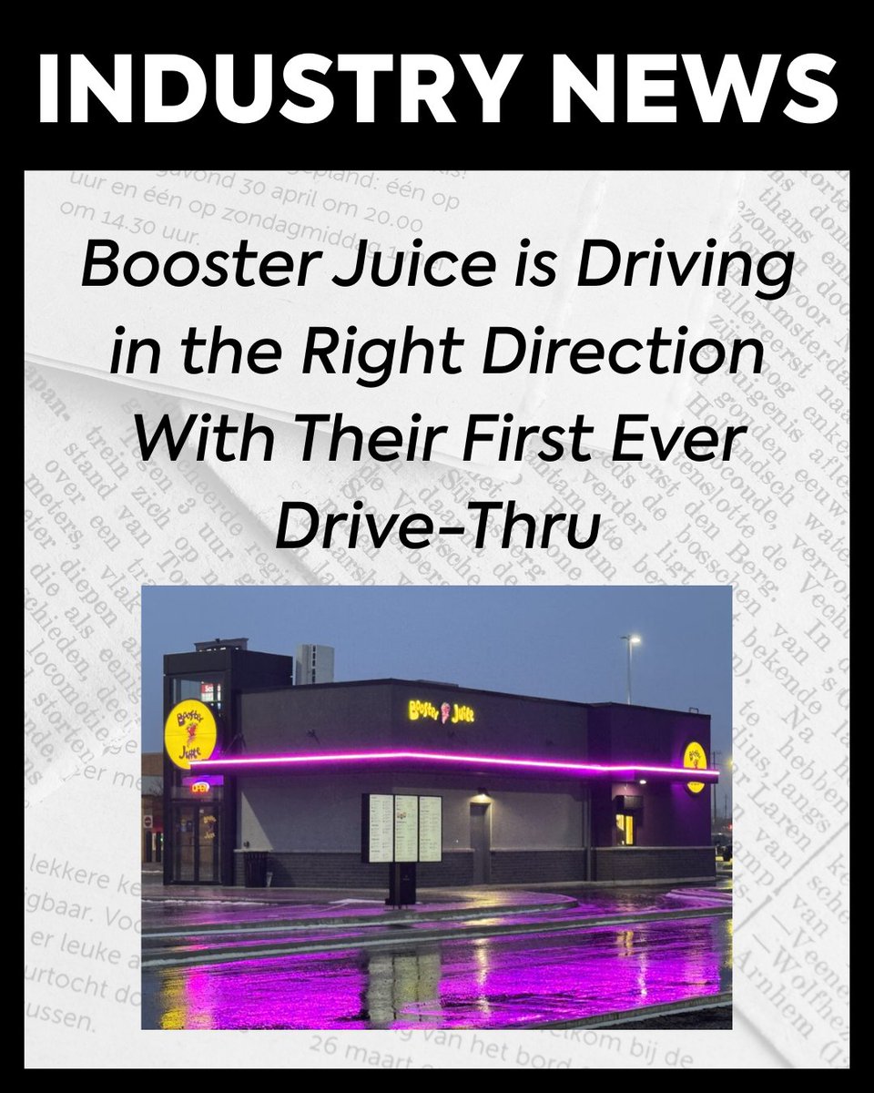CFAFranchise's tweet photo. 📰 INDUSTRY NEWS: Booster Juice is Driving in the Right Direction With Their First Ever Drive-Thru

Read the full story here: https://t.co/QV26uljRib

#CFAGrowingTogether #Franchising #IndustryNews https://t.co/kiiKW2EtTo